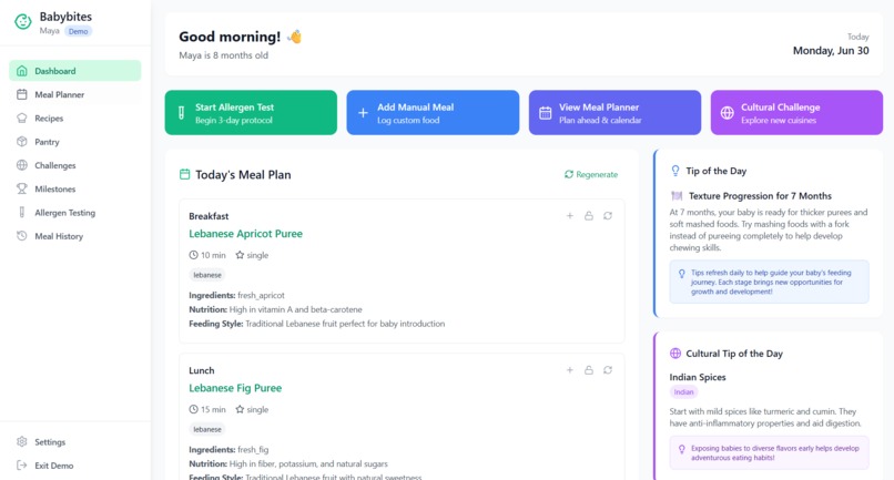 BabyBites – screenshot 1