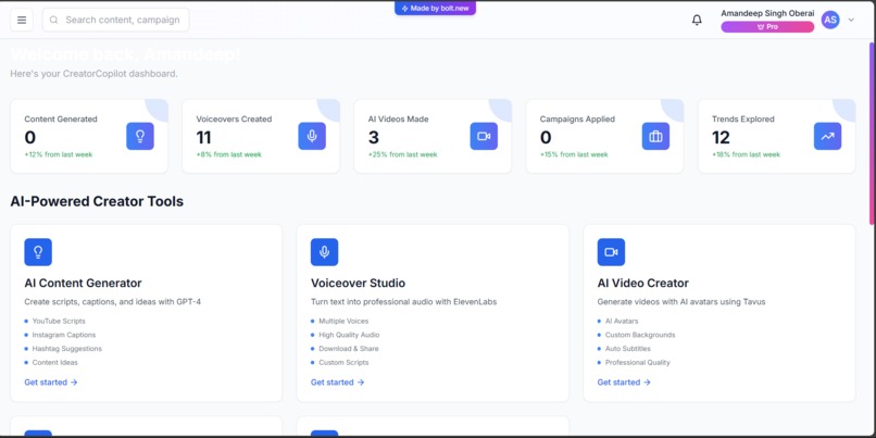 CreatorCopilot – screenshot 3