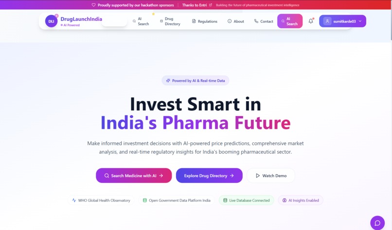 DrugLaunchIndia – screenshot 1