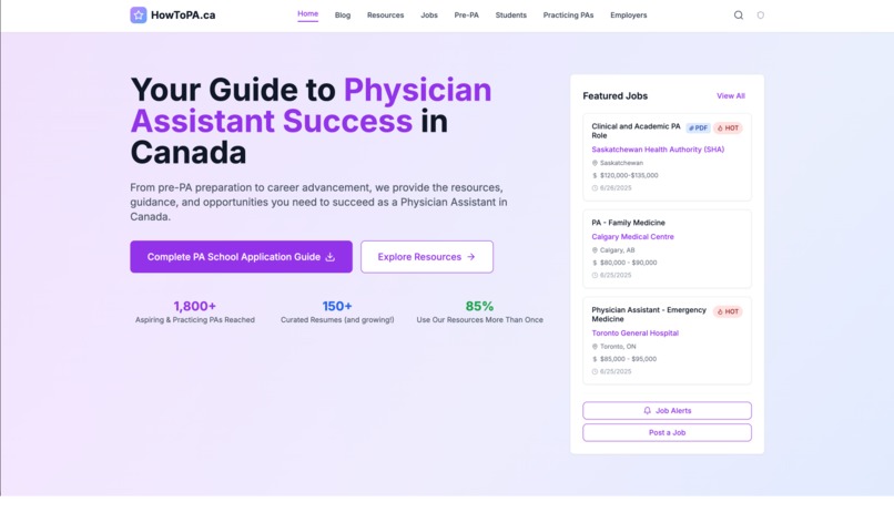 Physician Assistant Career Hub-Canada – screenshot 1