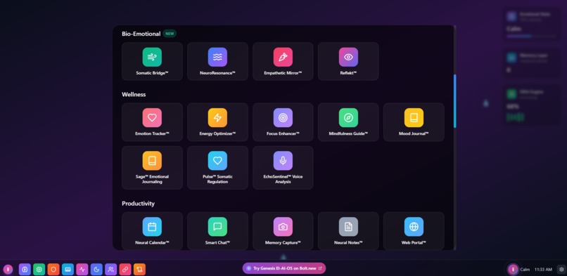 GENESIS EI AI OS™ —Duodecafecta™ —Unprecedented—1 Revolution – screenshot 6