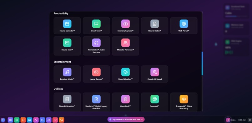 GENESIS EI AI OS™ —Duodecafecta™ —Unprecedented—1 Revolution – screenshot 7