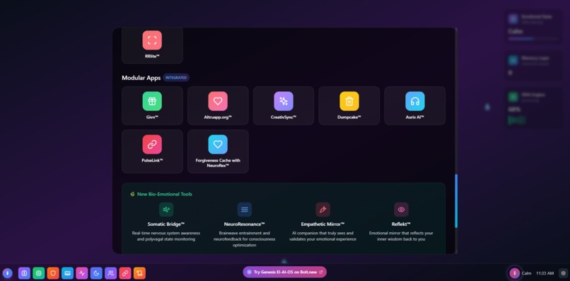 GENESIS EI AI OS™ —Duodecafecta™ —Unprecedented—1 Revolution – screenshot 8