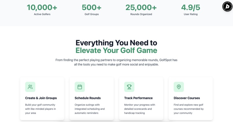 GolfSpot – screenshot 1