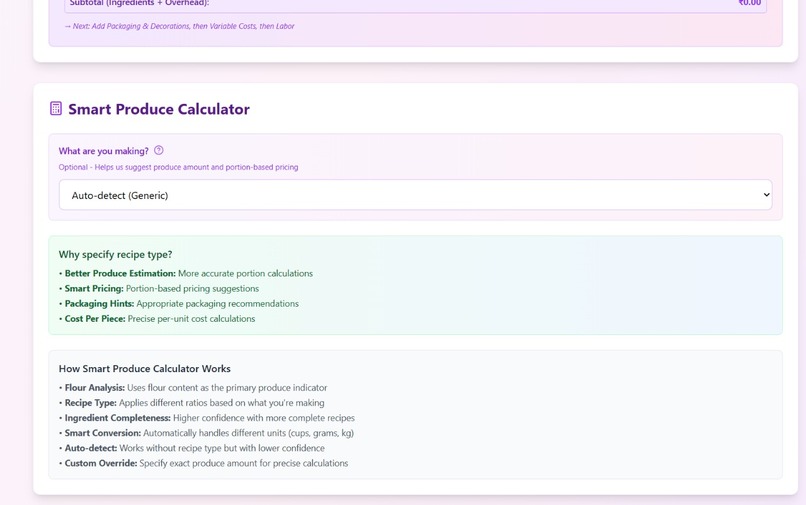 Professional Bakers' Price Calculator – screenshot 1