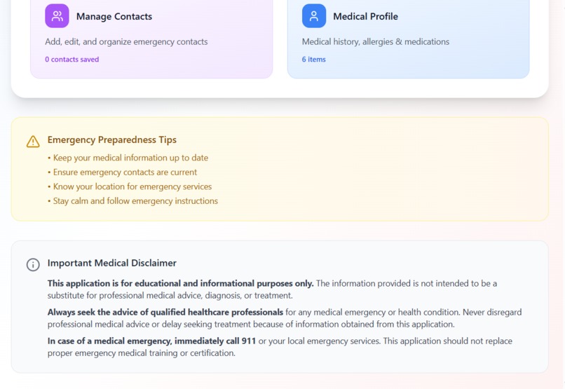 MedAssist Emergency  – screenshot 2
