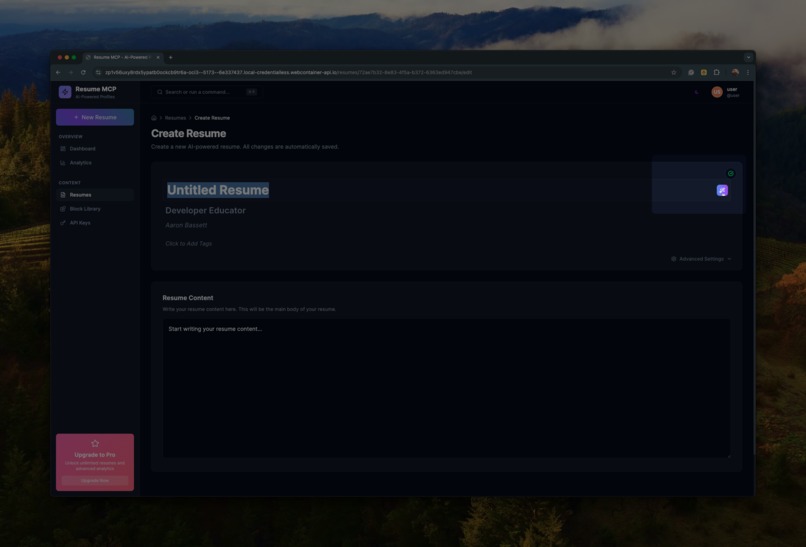 Lucid: Resume MCP – screenshot 7