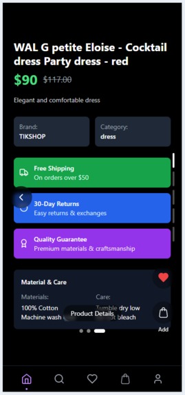 Tiktok Virtual Try On Fashion shopping (Mobile first) – screenshot 2