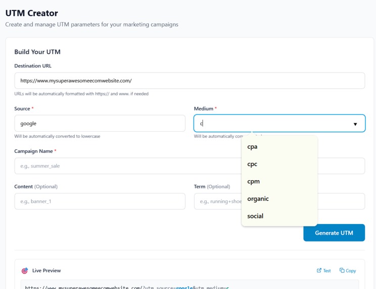 UTMify – screenshot 2