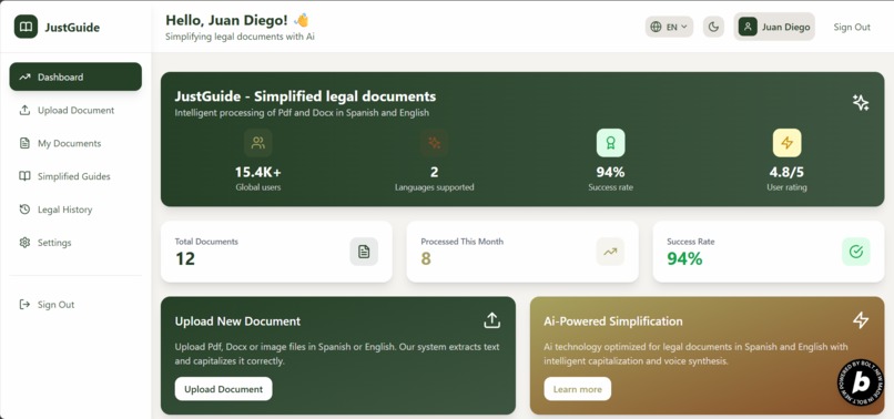 JustGuide – screenshot 2