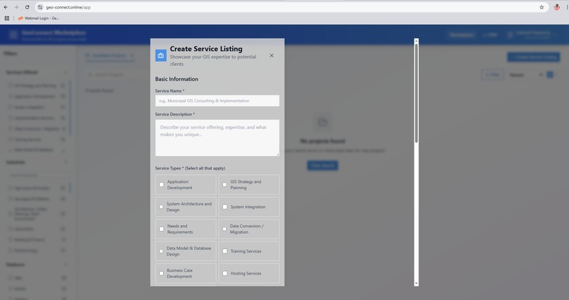 GeoConnet – screenshot 3