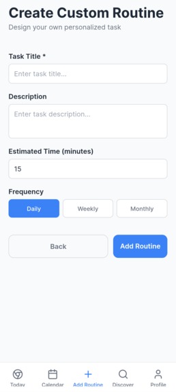 SelfScript - Daily Routine Tracker App – screenshot 1
