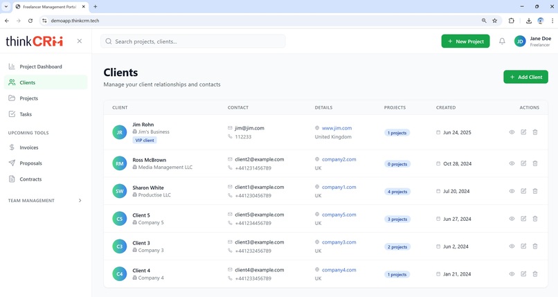 ThinkCRM – From Brief to Delivery, All in One Hub – screenshot 3