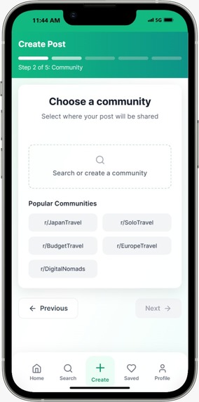 Peckers - A travel community app – screenshot 1
