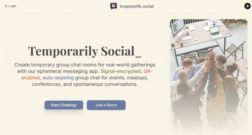 temporarily Social – screenshot 2