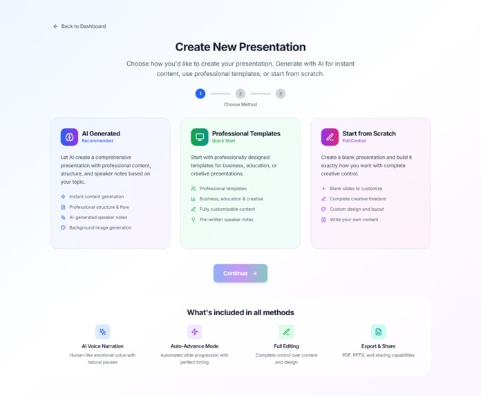 Prezentic – AI Presentation Builder with Realistic Narration – screenshot 5