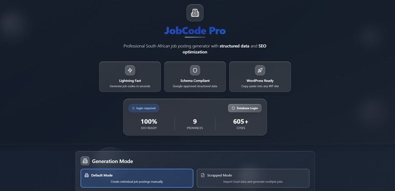 JobCode Pro – screenshot 1