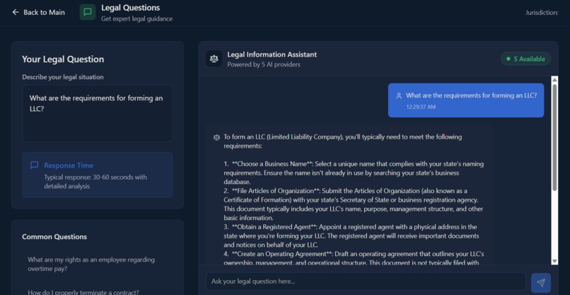 Legal AI Advisor – screenshot 8