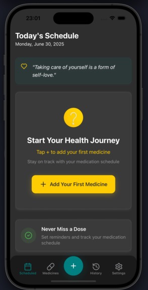 Pillpop app – screenshot 1