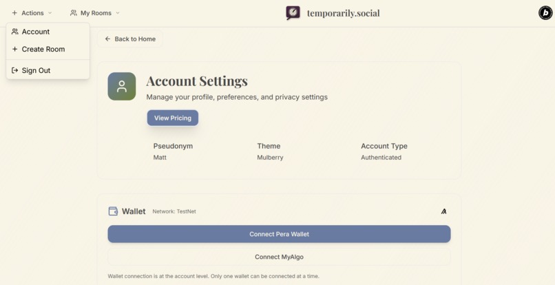 temporarily Social – screenshot 6