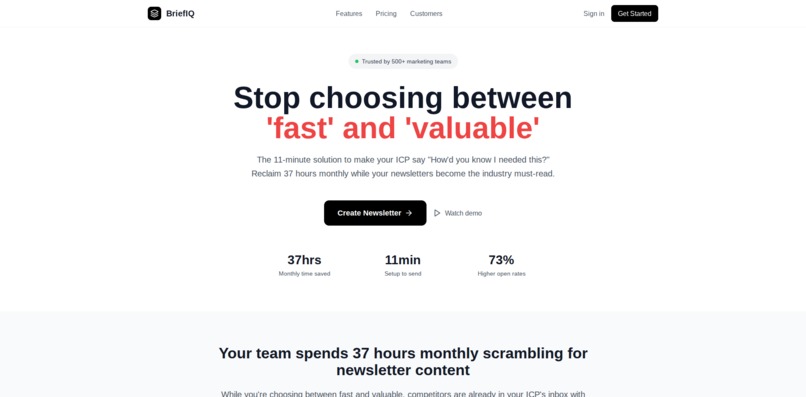 BriefIQ – screenshot 1