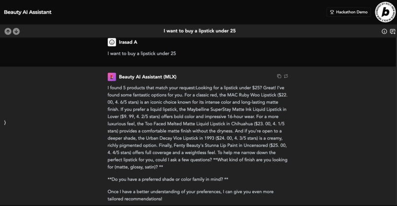 Agentic AI Chatbot  - AI Shopping Assistant – screenshot 3
