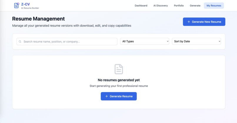 Z-CV – screenshot 1