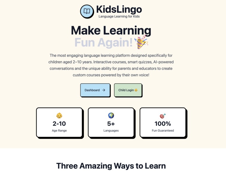 KidsLingo – screenshot 1