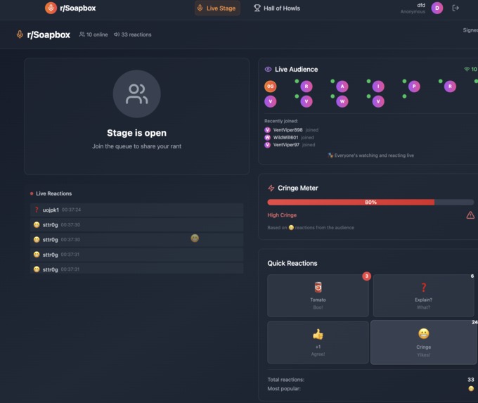  Soapbox Rumble — Real-Time Rant Arena  – screenshot 4