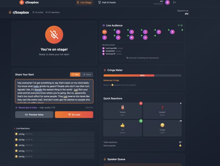  Soapbox Rumble — Real-Time Rant Arena  – screenshot 6
