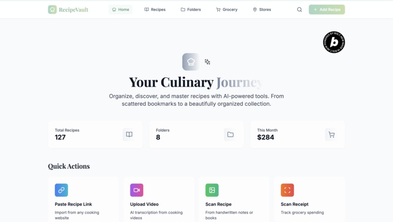 RecipeVault – screenshot 1