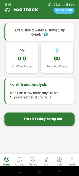 EcoTrack Carbon Footprint Calculator – screenshot 4