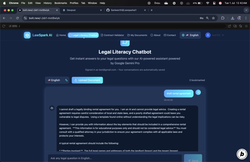 LawSparkAI – screenshot 2