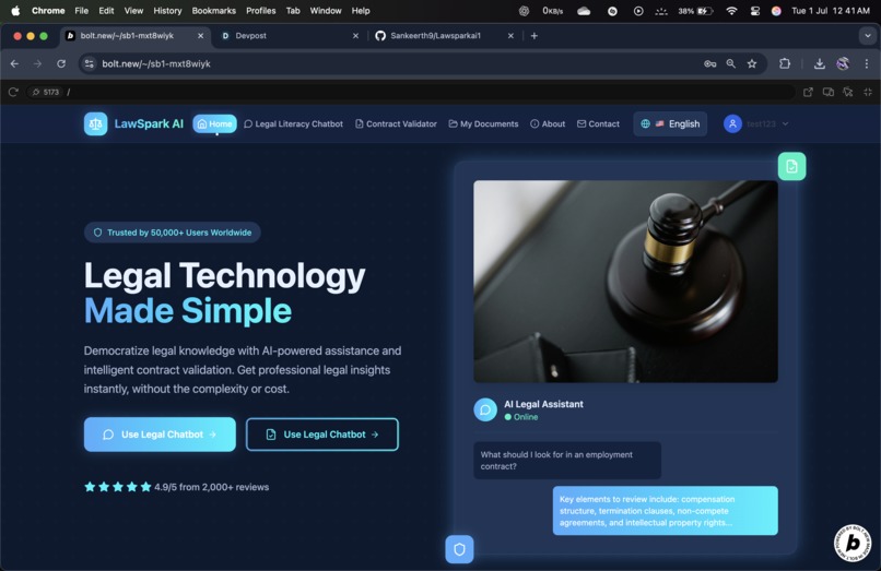 LawSparkAI – screenshot 1