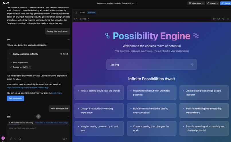 Possibility.website - The Possibility Engine – screenshot 2