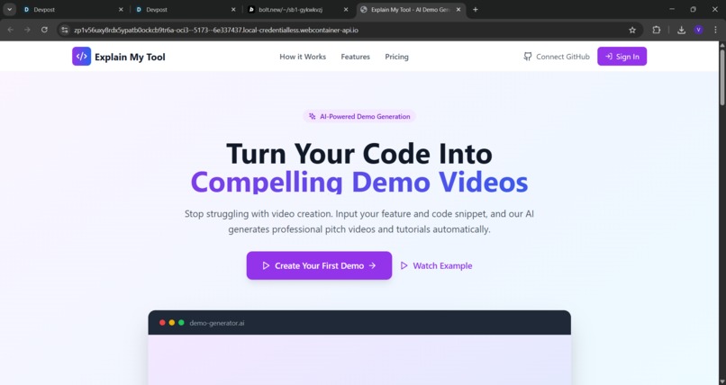 Explain My Tool – screenshot 1
