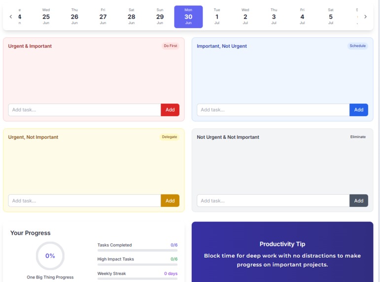 Productive Focus System – screenshot 4