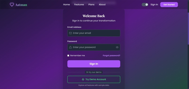 Aatman – Self-Healing & Habit Tracker App – screenshot 1