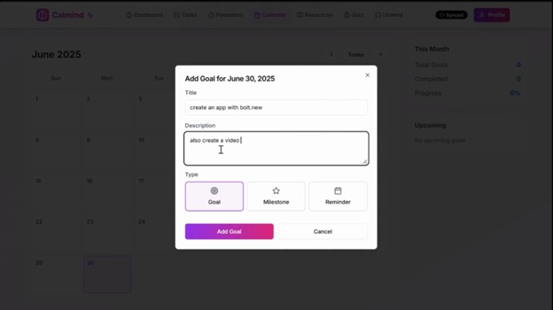 Calmind – screenshot 2