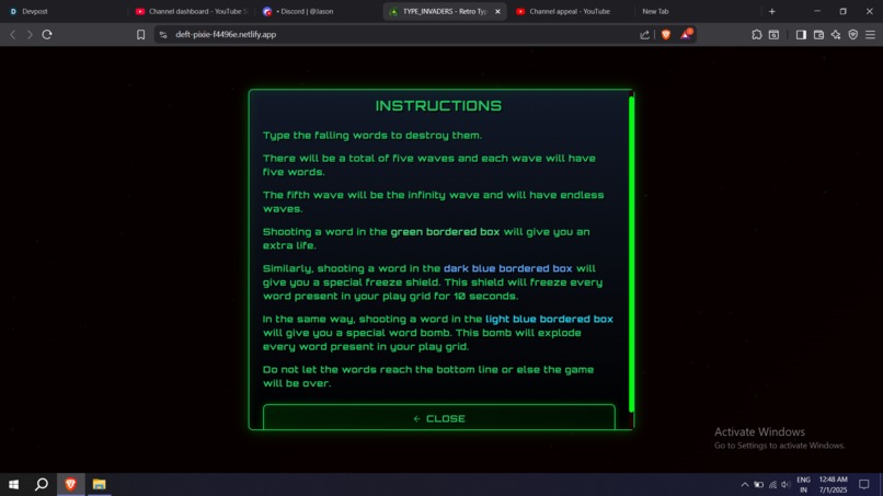 Type Invaders – screenshot 6