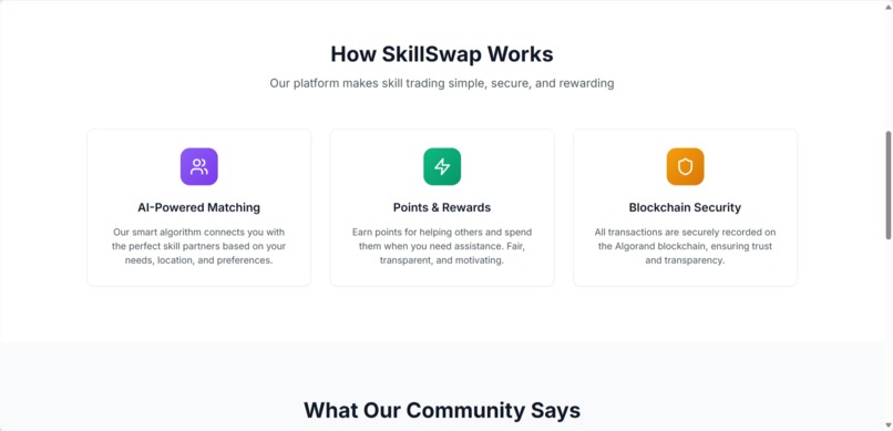 SkillSwap – screenshot 2