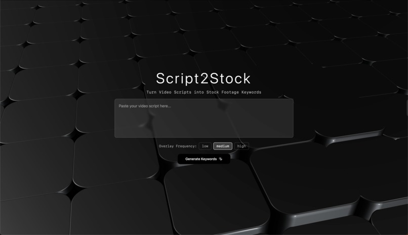 Script2Stock – screenshot 1