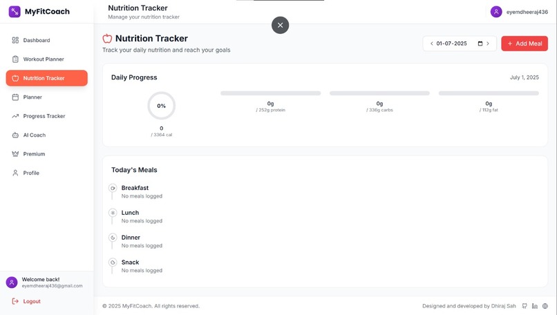 MyFitCoach-AI powered fitness coaching app – screenshot 5