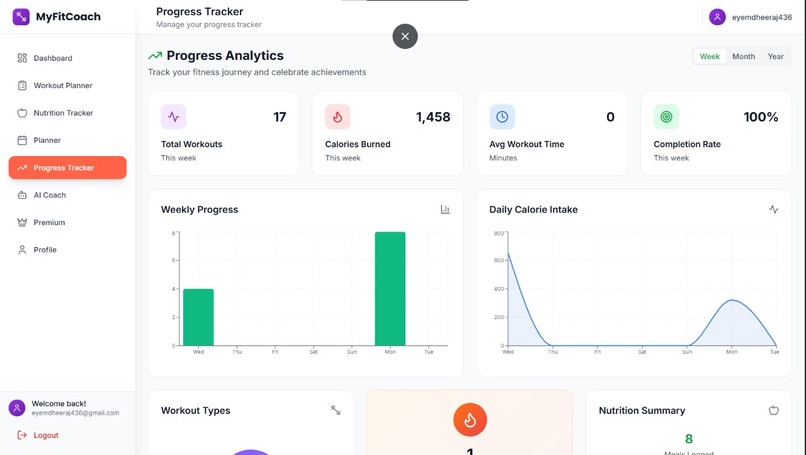 MyFitCoach-AI powered fitness coaching app – screenshot 6