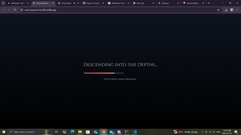 ECHOES BELOW- a platformer game – screenshot 1