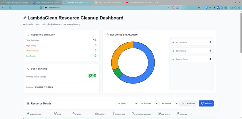 LambdaClean – screenshot 1