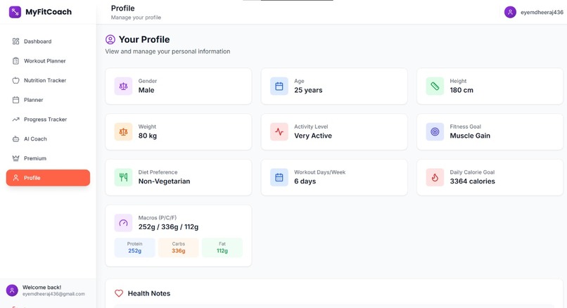 MyFitCoach-AI powered fitness coaching app – screenshot 9