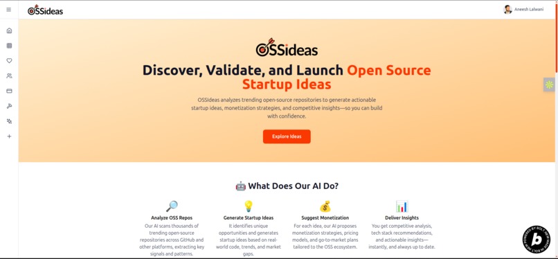 OSSideas – screenshot 1