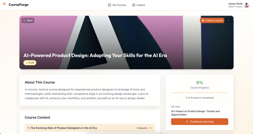 CourseForge – screenshot 3
