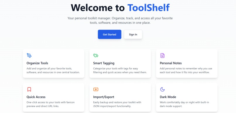 ToolShelf – screenshot 1